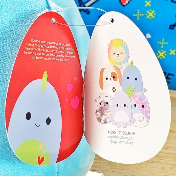 Squishmallow Rashad the Dinosaur 8" UltraSoft Stuffed Valentine's Day Plush NWT - Picture 11 of 12